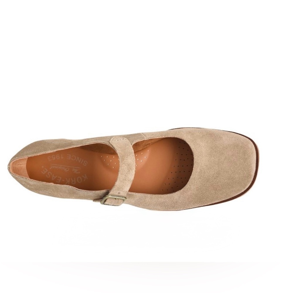 Kork-Ease Prato Suede Mary-Jane Flats in Cranberry - Picture 3 of 12